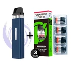 Pod система электронная сигарета Vaporesso XROS Mini Kit Midnight Blue + 4 додадтковий картридж под подик электронка перезаправляемая многоразовая вапорессо иксрос мини вейп стартовый набор для вейпинга с картриджем 2 мл corex