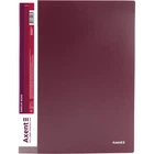 Папка пластиковая А4 30 бордовая файлов Axent 1030-04-A, 02432