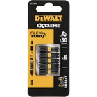 Набір біт DeWALT, ударні, IMPACT TORSION, Torx, Т30, L=25 мм, 5 шт (DT7384T)