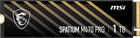 Dysk SSD MSI Spatium M470 Pro 1TB M.2 2280 NVMe PCIe 4.0 x4 3D NAND TLC (S78-440L0J0-P83)