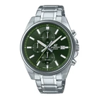 Чоловічий годинник Casio Edifice EFV-610D-3CV — хронограф, зелений циферблат, сталь, водозахист 100 м