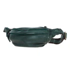 Кожаная сумка на пояс (бананка) Ashwood D102 (Green)