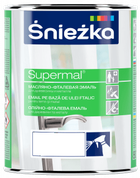 Эмаль Sniezka Supermal масляно-фталевая белая глянцевая F500 0.8 л