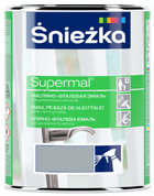 Эмаль Sniezka Supermal масляно-фталевая стальная RAL 7001 0.8 л