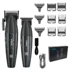 Профессиональный набор для стрижки волос VGR V-640 аккумуляторный Barber Combo PREMIUM. Цвет: черный