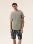 Piżama męska z szortami i krótkim rękawem letnia bawełniana Henderson Dexter 42617-07X 3XL Zielona (5903972398746)