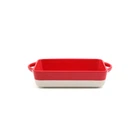 Форма для запікання МВМ MY HOME Біло-червона 250х150х55 мм (KP-44 M WHITE/RED)