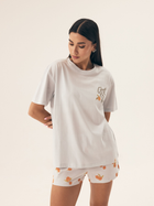 Піжама (футболка + шорти) жіноча бавовняна Henderson Naranja 42684-05X L Блакитна (5903972379004)