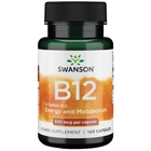 Витамины и минералы Swanson Vitamin B12 500 mcg, 100 капсул