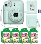 Набор Fujifilm INSTAX Mini 12 Mint Green зеленая фотокамера мгновенной печати / картриджи 40 фото / чехол / ремешок / альбом (64 фото) / подарочная упаковка