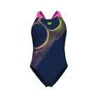 Купальник закритий для женщин Arena RIPPLES SWIMSUIT V BACK B синий Жен 38 009021-780 38