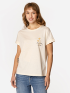 Футболка бавовняна жіноча Lee Cooper Wildflower-1160 L Світло-жовта (5905991729013)