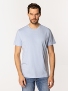 T-shirt męski basic bawełniany Lee Cooper Classic-1160 M Błękitny (5905991727248)