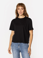 Футболка бавовняна жіноча Lee Cooper Cropped-8515 L Чорна (5905991728818)