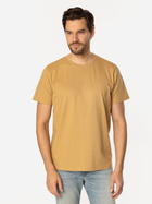 T-shirt męski basic bawełniany Lee Cooper Obutch-875 2XL Musztardowy (5905991736226)