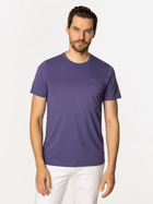 Футболка бавовняна довга чоловіча Lee Cooper Obutch-875 2XL Фіолетова (5905991736486)