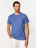 T-shirt męski basic bawełniany Lee Cooper Pocket-1160 XL Fioletowy (5905991727088)