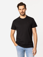 Футболка бавовняна довга чоловіча Lee Cooper Simple-1180 XL Чорна (5905991726951)