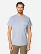 T-shirt męski basic bawełniany Lee Cooper Simple-1180 2XL Błękitny (5905991727019)