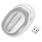Беспроводная мышь HOCO GM34 Nuevo dual-mode business wireless mouse, BT5.2, BT3.0, 2.4G, 800-1600DPI, white-grey