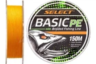 Шнур Select Basic PE 150м 0.12мм 12lb/ 5.6кг (оранжевый) (3200209004)