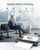 Портативный термопринтер M15 черный Bluetooth USB Type-C 210x297 мм A4
