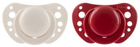 Smoczek Chicco Physioforma Air 6-16 miesięcy Biały Czerwony 2 szt (8058664171569)
