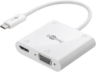 Адаптер Goobay USB-C на HDMI/VGA/USB-C/3.5 mm jack Multiport White (4040849524189)