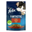 Влажный корм для кошек Felix Fantastic с говядиной в желе 85 г