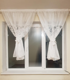 Комплект тюль до підвіконня Firanka Damask карниз 200см молочний (22_9а)