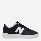 Підліткові шкіряні кеди для хлопчика New Balance B80 GSB80BW 35.5 Чорні (197968176288)