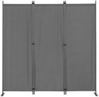 Składany parawan ogrodowy ModernHome by Multistore 3-panelowy 167 x 164 cm szary (AW-022/3TLG GREY)