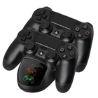 Комплект джойстиков + зарядное устройство для устройств PS4 V2 черный (2104618557)