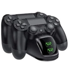 Комплект для игры в приставку джойстики и зарядное устройство для PS4 V2 черный (2104618557)