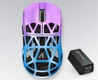 Игровая Мышка ATTACK SHARK R2 Purple МАГНИЕВЫЙ Корпус Беспроводная Трехрежимная 2.4G/Bluetooth/Кабель, 8000Hz, PAW3950MAX, 42000 DPI, 45 грамм Ультралегкая