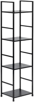 Стелаж ModernHome by Multistore дерев'яний 4 полиці лофт чорний (CWJ3024112L BLACK)