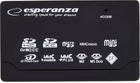 Кардрідер Esperanza All-In-One USB 2.0 Black (5905784768632)