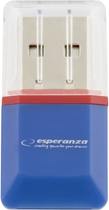 Кардрідер Esperanza Micro SD/TF USB 2.0 Blue (EA134B)