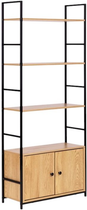 Regał ModernHome by Multistore z zamykaną szafką 4 półki loft (CWG6024144L-WL-O)