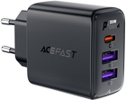 Ładowarka sieciowa Acefast A57 PD35W GaN 2xUSB-A+USB-C charger Black (6974316282730)