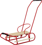 Sanki metalowe LEAN Toys z pchaczem 13368 Red (5905323215917)