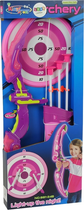 Лук LEAN Toys з мішенню та 3 стрілами 9285 Pink (5904204753319)