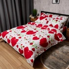 Комплект постільної білизни Moon&Star Бязь Gold Люкс Scarlet Romance євро 200х220 наволочки 4х70х70 (MS-820009779)