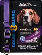 Комплект ошейник с противопаразитарной лентой AnimAll VetLine Double Guard 20 мм 320-400 мм Пурпурный (4823101317367)