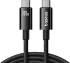 Кабель Baseus Tungsten Gold USB Type-C - USB Type-C 1.5 м 100 Вт Black (AT6932172657673)
