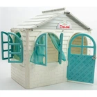 Игровой Домик со шторками Doloni Toys 02550/15 Бело-Бирюзовый