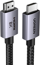 Кабель Ugreen HD171 HDMI - HDMI v2.1 8K 1 м Gray (AT6941876229086)