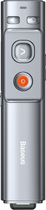 Презентер Baseus Orange Dot WKCD000013 wireless remote control with laser pointer for presentations Grey (6953156209404)