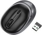 Миша Hoco GM34 Nuevo Dual-mode Business Wireless/Bluetooth Mouse Black Metal Gray (6942007632782)