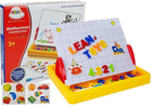 Tablica magnetyczna edukacyjna LEAN Toys cyfry, litery, obrazki (5905214973018)